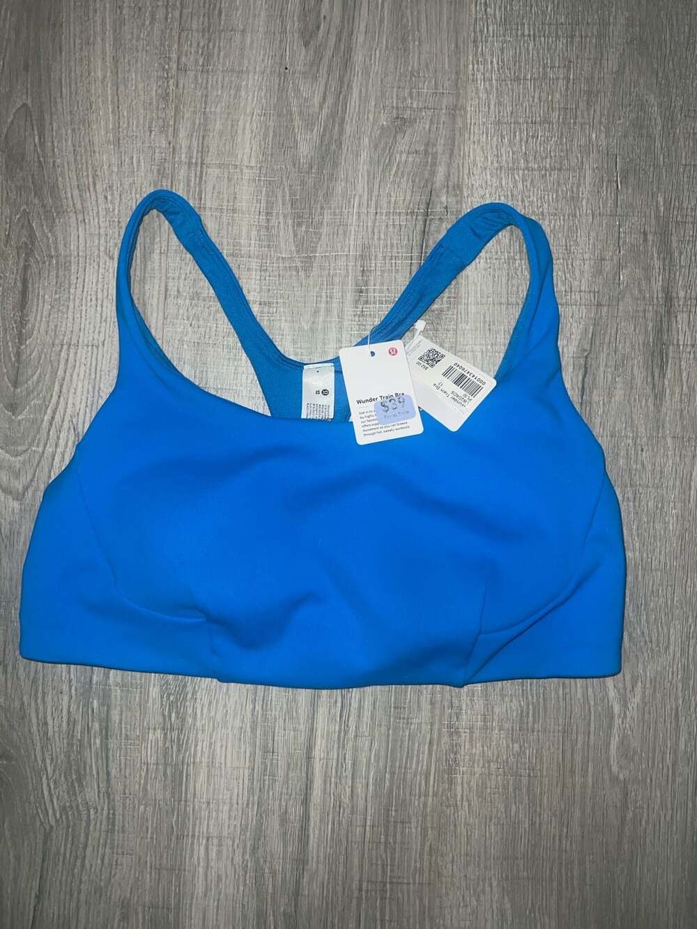 NWT Lululemon Wunder Train Bra Size 12 Poolside Blue
